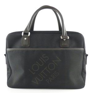 Louis Vuitton Yac Damier Handbag Jean Blue